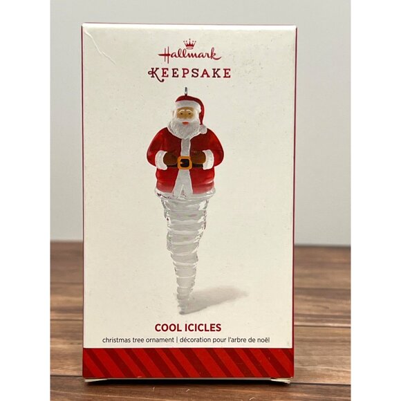 2014 HALLMARK KEEPSAKE ORNAMENT QX9093 COOL ICICLES SANTA BY NELLO WILLIAMS - Picture 1 of 6